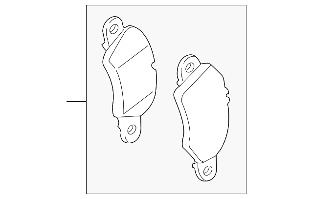 Disc Brake Pad Set - Porsche (9P1-698-151-A)