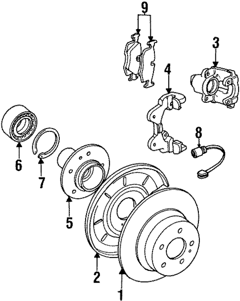 Rear Brakes for 1998 BMW 328i #0