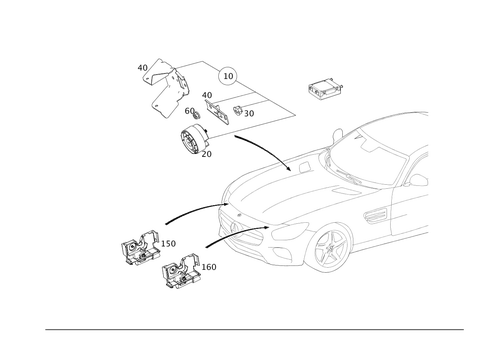 Antitheft Alarm System for 2018 Mercedes-Benz AMG&reg; GT S #0