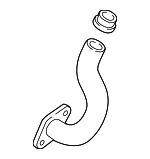 3G131521AJ - Emission System: Connector Pipe for Volkswagen: Beetle, Golf, Jetta Image