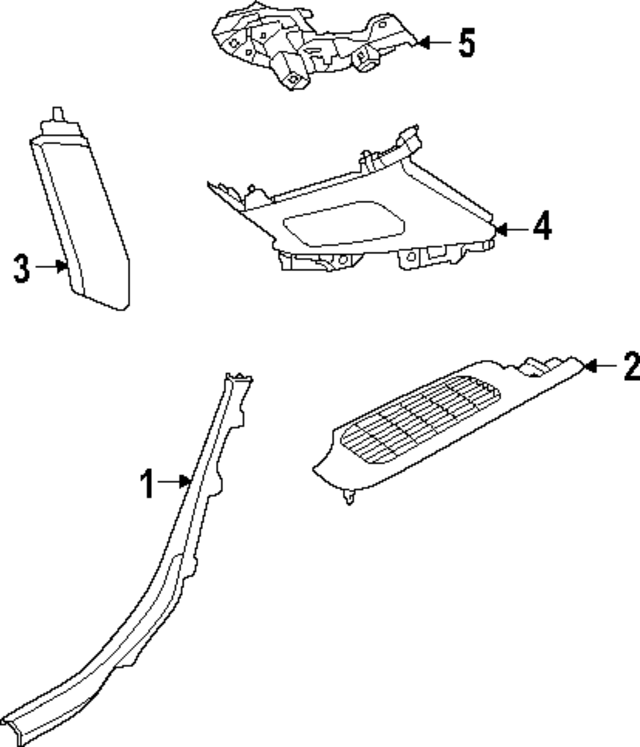 80F8686064PK - Body: Shelf for Audi Image