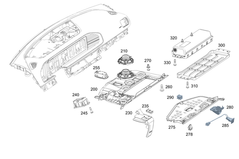 Detachable Components, Instrument Panel for 2025 Mercedes-Benz GLE 53 AMG&reg; #0