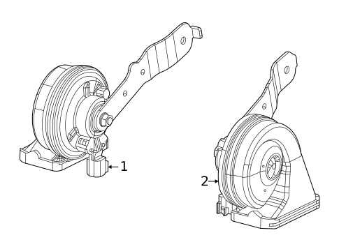 Horn for 2022 Jeep Grand Cherokee L #0