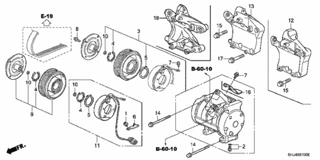 A/C Compressor for 2007 Honda Odyssey #0