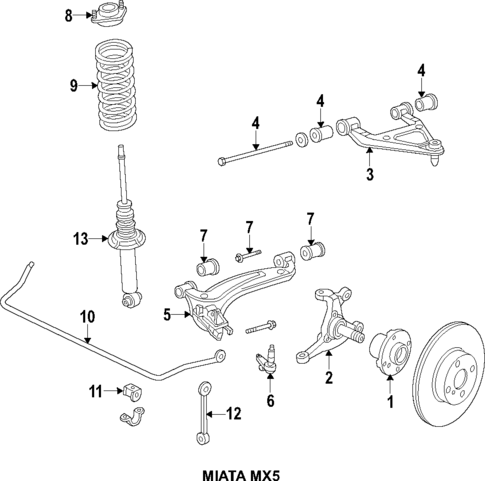 Suspension Components for 1992 Mazda Miata #2