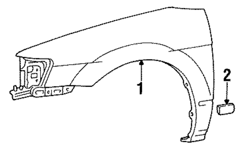 Fender & Components for 1994 Toyota Paseo #0