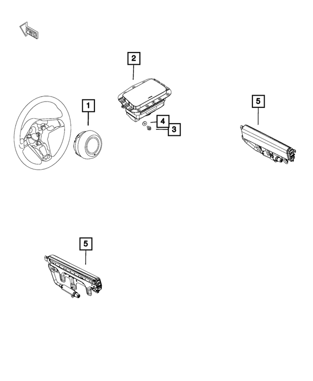 6LD52U0DAA - Restraints: Driver Air Bag for Mopar Image
