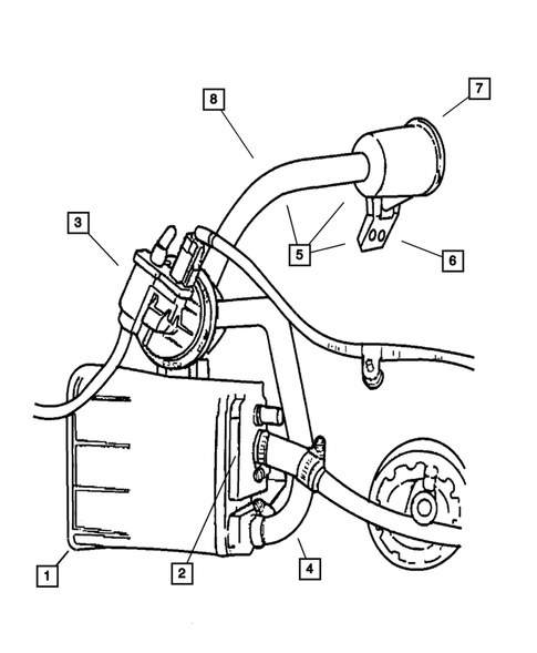 Vacuum Canister for 2002 Dodge Stratus #0