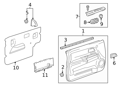 Front Door for 2006 Isuzu i-350 #1