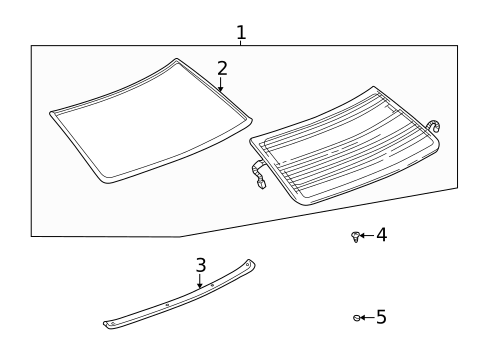 Reveal Moldings for 2000 Cadillac DeVille #1