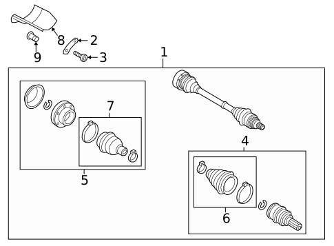 Drive Axles for 2018 Audi TTS Quattro #0