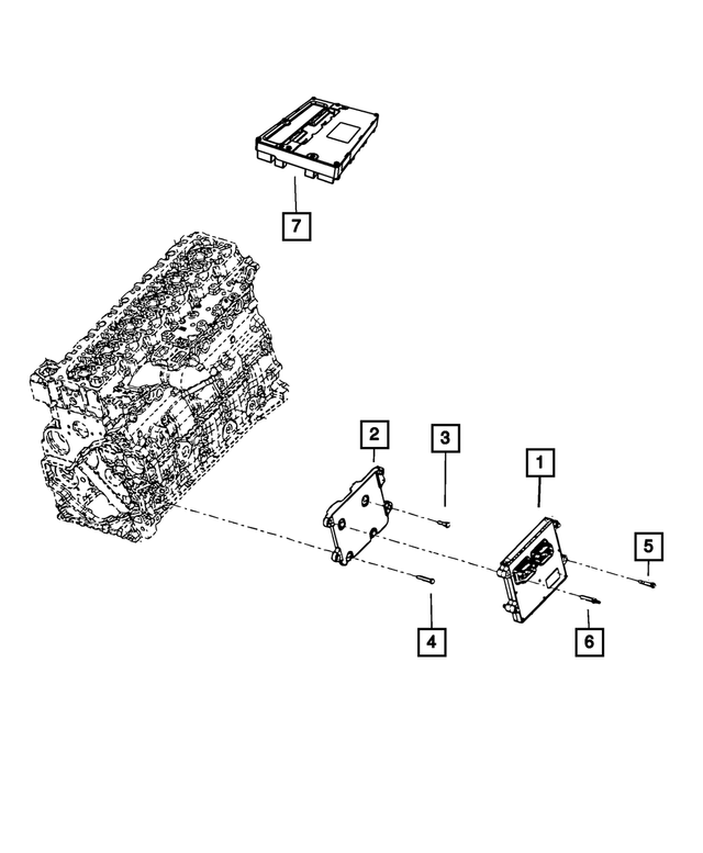 R8170201AB - Electrical: Engine Controller Module, Remanufactured for Mopar Image