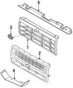 F3TZ8200U - Body: Grille Assembly for Ford Image