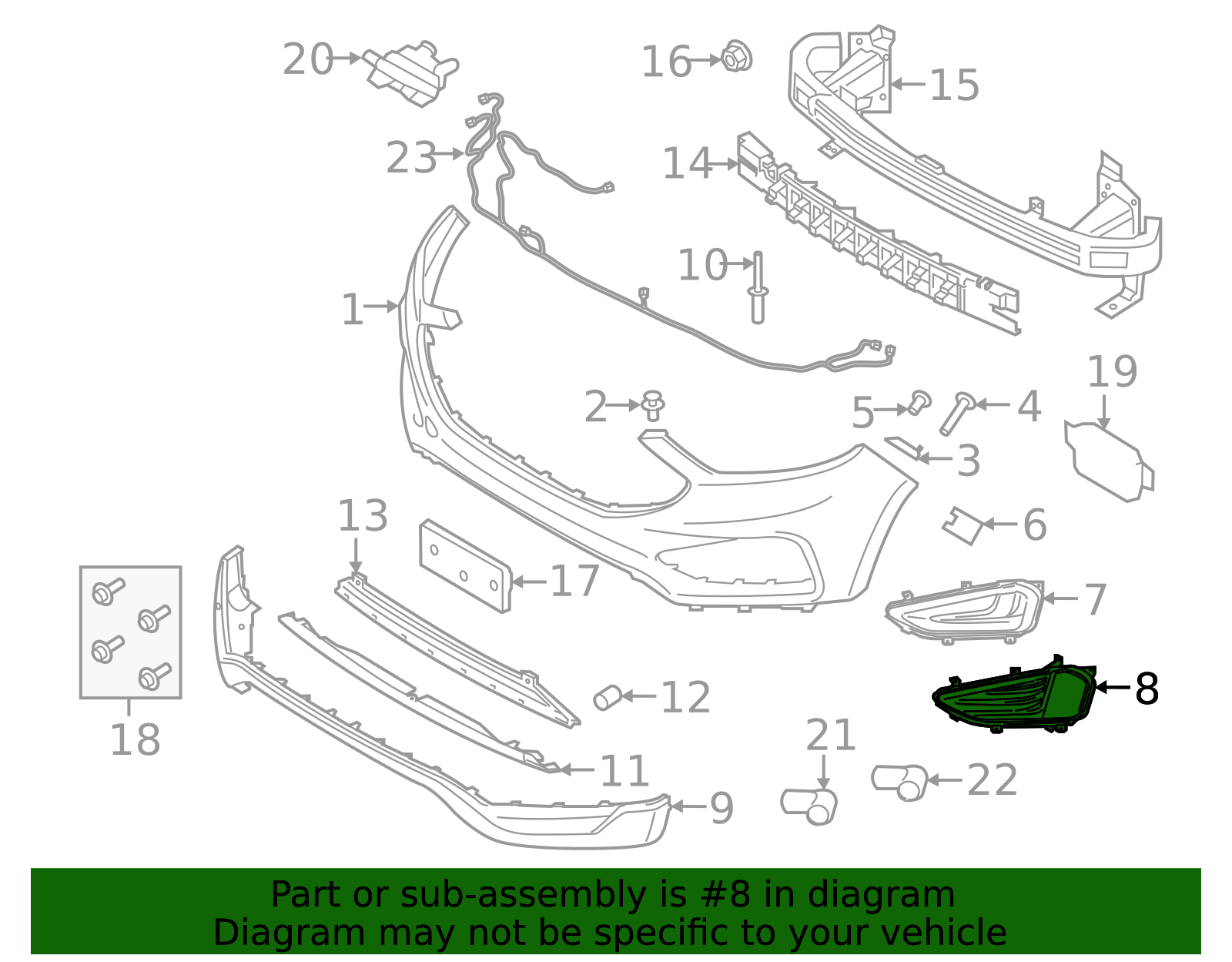 2023-2024 Ford Edge Fog Light Trim NT4Z-15266-AA | OEM Parts Online
