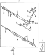 MB912519 - Steering: Outer Tie Rod for Mitsubishi Image
