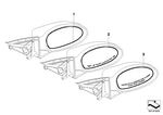 51167132741 - : Mirror Glass Heated Plane Left for BMW Image