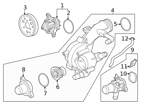 Brackets, Flanges & Hangers for 2025 Lincoln Nautilus #0