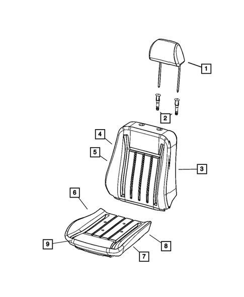Front Seats - First Row for 2008 Dodge Magnum #1