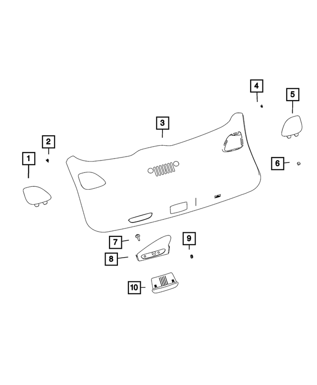 68094743AA - Interior Trim: Push Pin for Mopar Image