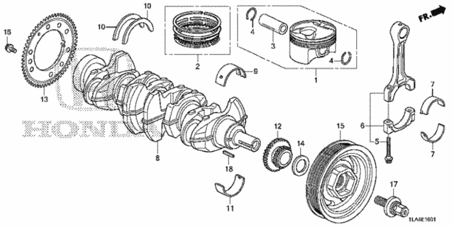 Crankshaft - Piston (2.4L) for 2019 Honda CR-V #0