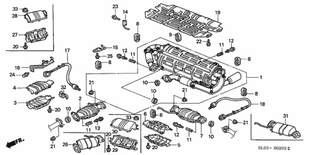 Exhaust Pipe (3) for 2000 Acura NSX #0