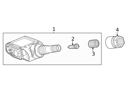 Tire Pressure Monitor Components for 2020 Chevrolet Corvette #0