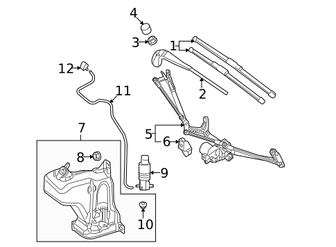 Wiper & Washer Components for 2014 Smart Fortwo #0