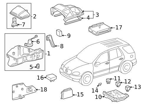 Window Defroster for 2003 Mercedes-Benz ML 500 #0