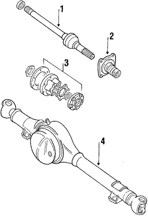 Front Axle & Carrier for 1986 Suzuki Samurai | World OEM Parts Subaru