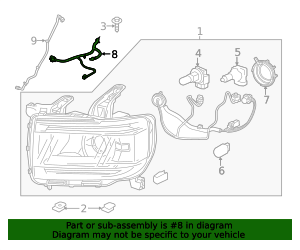 2015-2018 GM Headlamp Wiring Harness 84124392 GM | GMPartsDirect.com