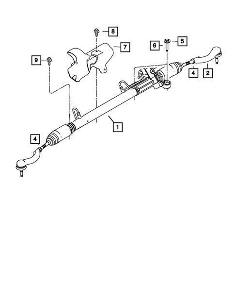 Steering Gear for 2008 Chrysler Sebring #0