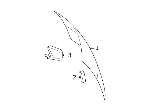 Glass - Lift Gate for 2010 Dodge Grand Caravan #0