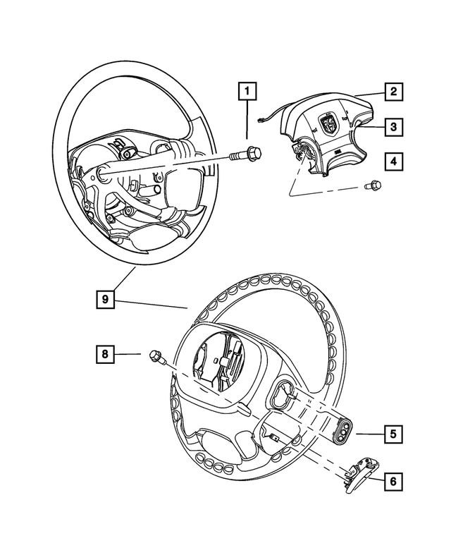 CBXZP811AA - Steering: Driver Air Bag for Mopar Image image