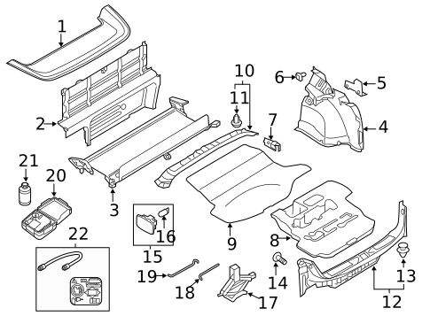 Interior Trim - Rear Body for 2011 Nissan Murano #1