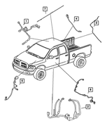 56051095AB - Electrical: Electric Back Light Wiring for Dodge: Ram 1500, Ram 2500, Ram 3500 Image