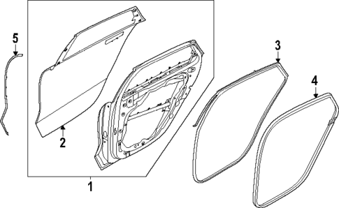 Door & Components for 2023 Hyundai Ioniq 6 #0