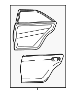 6700406241 - : Door Shell for Toyota: Camry Image