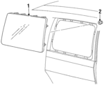 F58Z1625722A - Body: Door Glass for Ford: Windstar Image