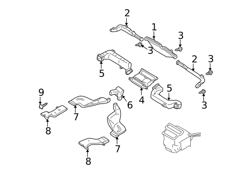 Ducts for 2001 INFINITI QX4 #0