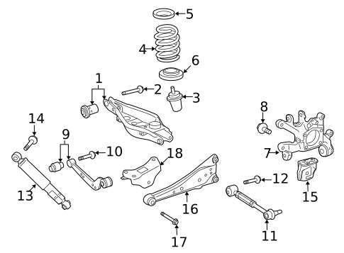 Rear Suspension for 2013 Toyota RAV4 #2