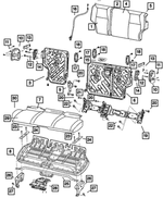 1JH181J8AA - Interior Trim: Rear Seat Back Cover for Jeep: Grand Cherokee Image