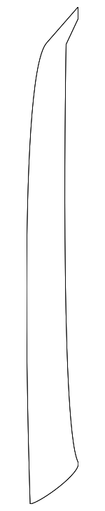 828134Z000 - Body: Black Out Tape for Nissan: Sentra Image