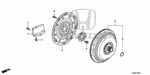 21350RGL000 - Engine: COVER, TORQUE CONVERTER CASE for Honda Image