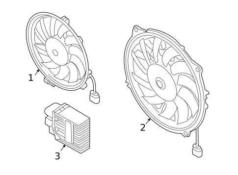 Cooling Fan for 2005 Audi S4 #0