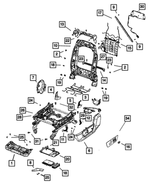 68050447AA - Interior Trim: Front Seat Cushion Frame for Mopar Image