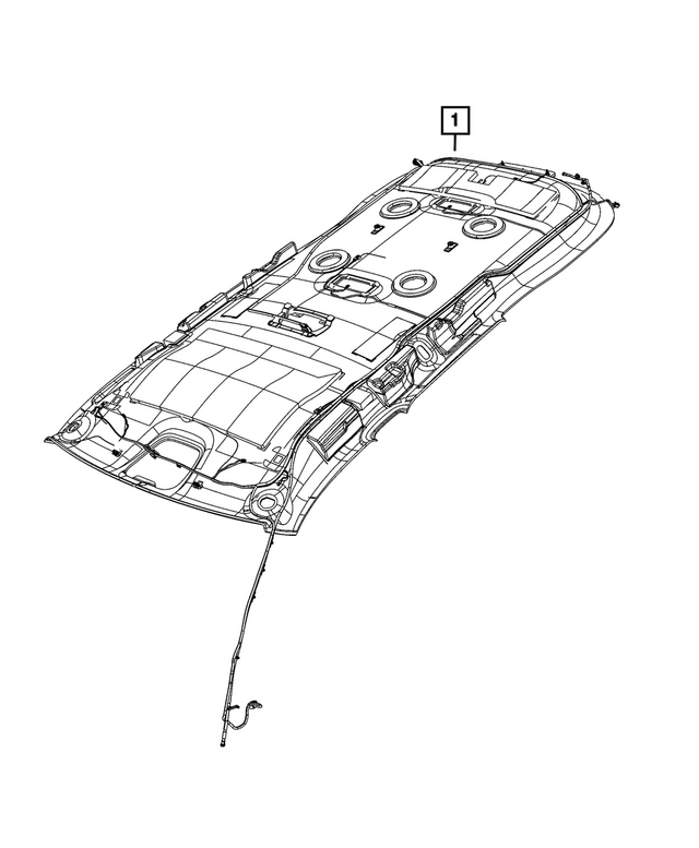 7EY11DX9AA - Interior Trim: Headliner for Mopar Image image