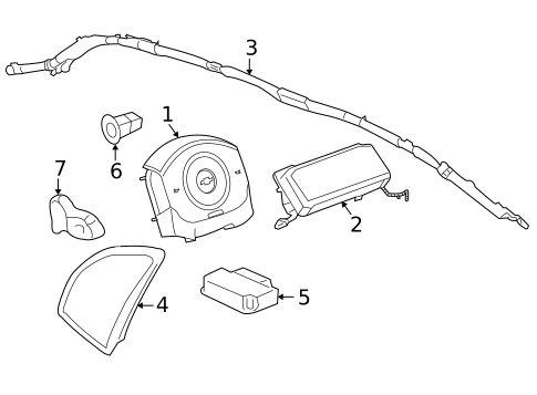 Air Bag Components for 2005 Chevrolet Malibu #0