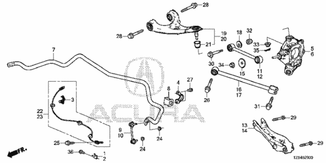 Rear Arm (1) for 2019 Acura MDX #0