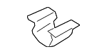 9A7867190A - Body: Seat Belt Cover Clip for Porsche Image