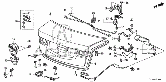 Trunk Lid for 2012 Acura TSX #0